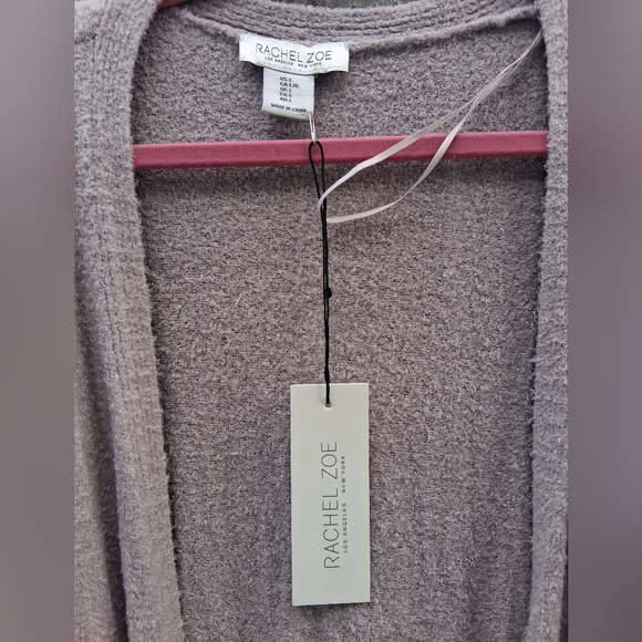 Rachel Zoe Gray Plush Robe Intimates & Sleepwear - Picture 2 of 4